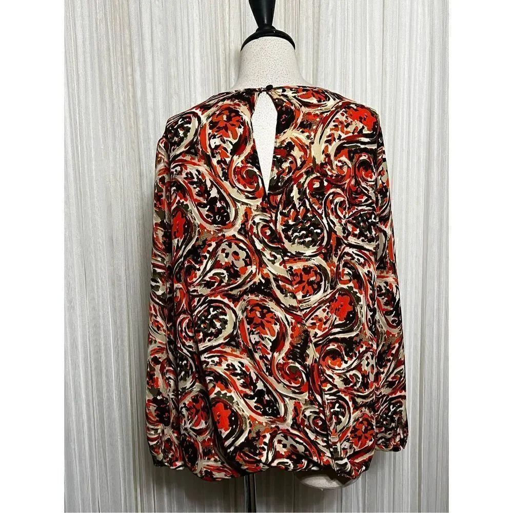 Michael Kors Long Sleeve Chiffon Blouse Size 10